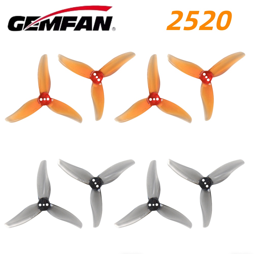 Drone Propeller - 4 คู่เจมแฟน ฮิวริเคน 2520 2.5X2X3 ใบพัดพีซี