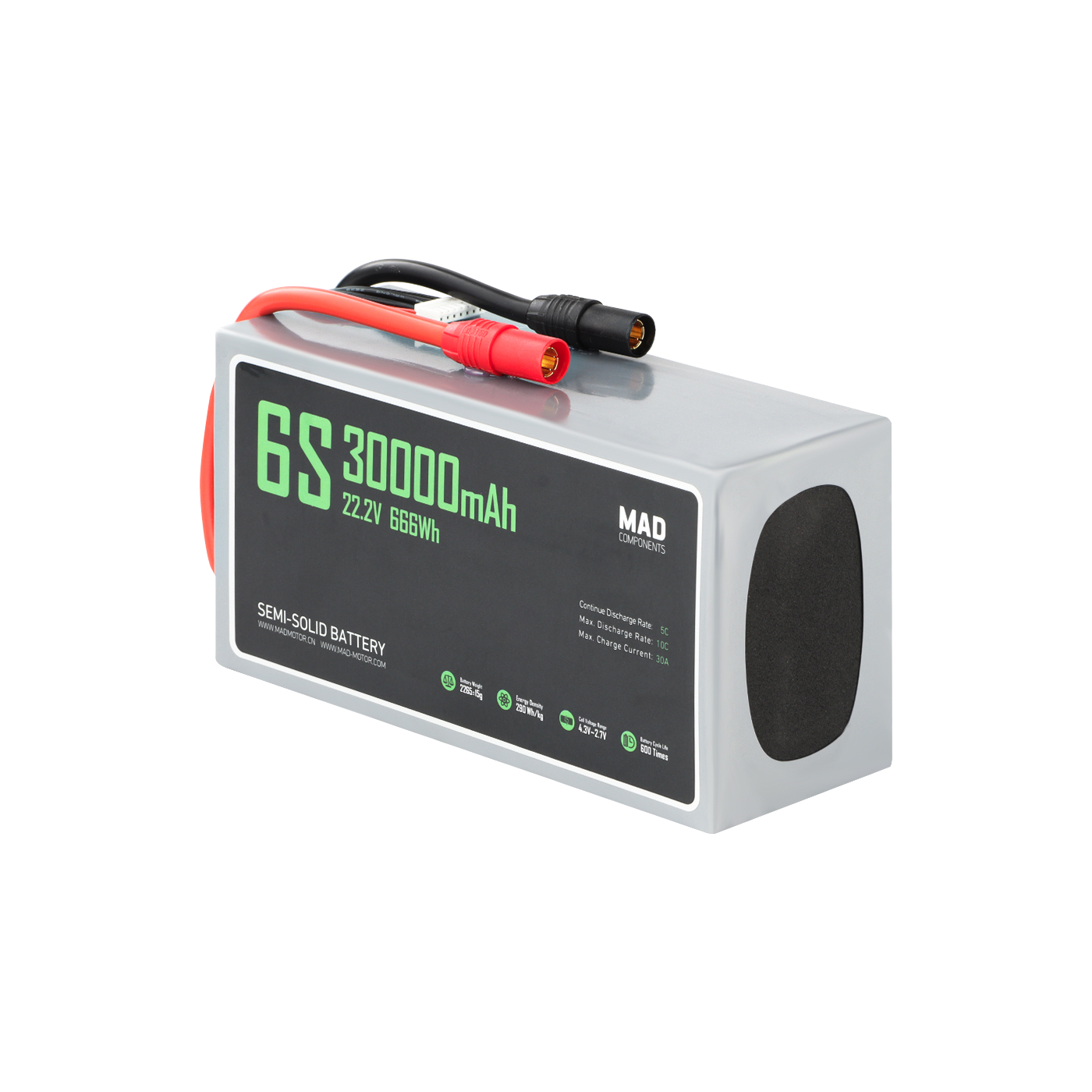 Drone Battery - แบตเตอรี่ลิเธียมโซลิดสเตทสำหรับโดรนกำลังสูง ATV 6S 30Ah 6s Lipo