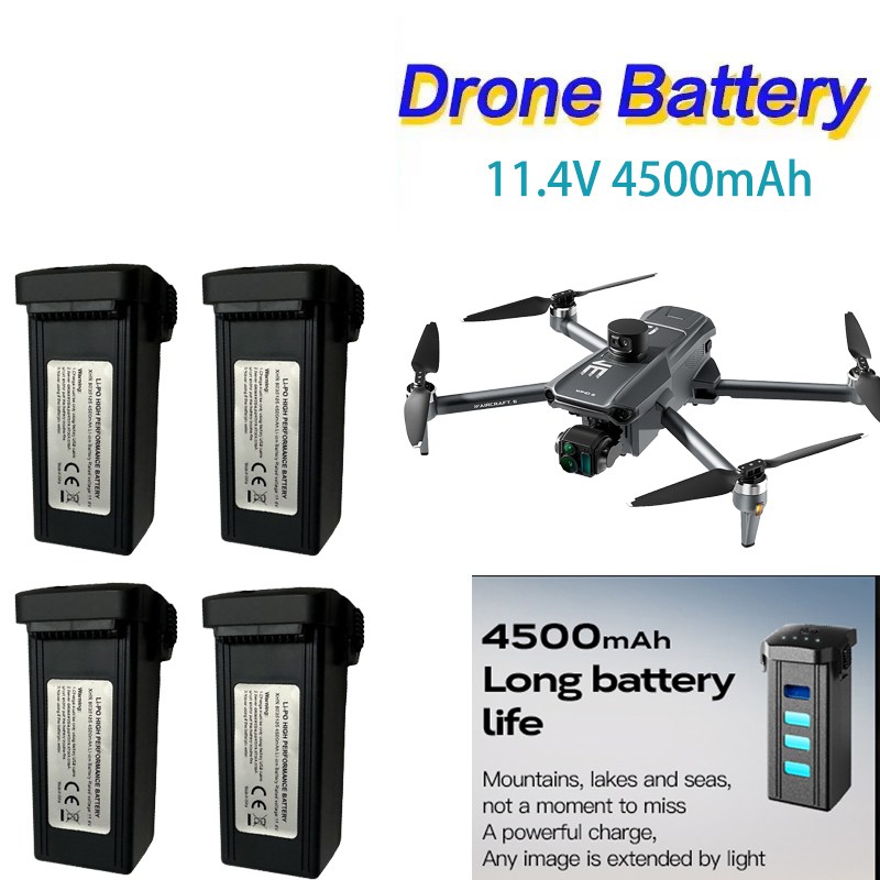 Drone Gps Mount - 11.4V 4500mAh แบตเตอรี่ Lipo อัจฉริยะสําหรับ Wing