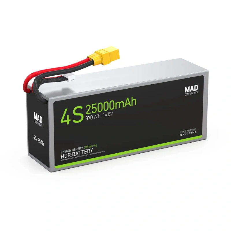 Drone Battery - แบตเตอรี่ลิเธียม ATV 4S 25Ah ความหนาแน่นพลังงานสูง น้ำหนักเบา