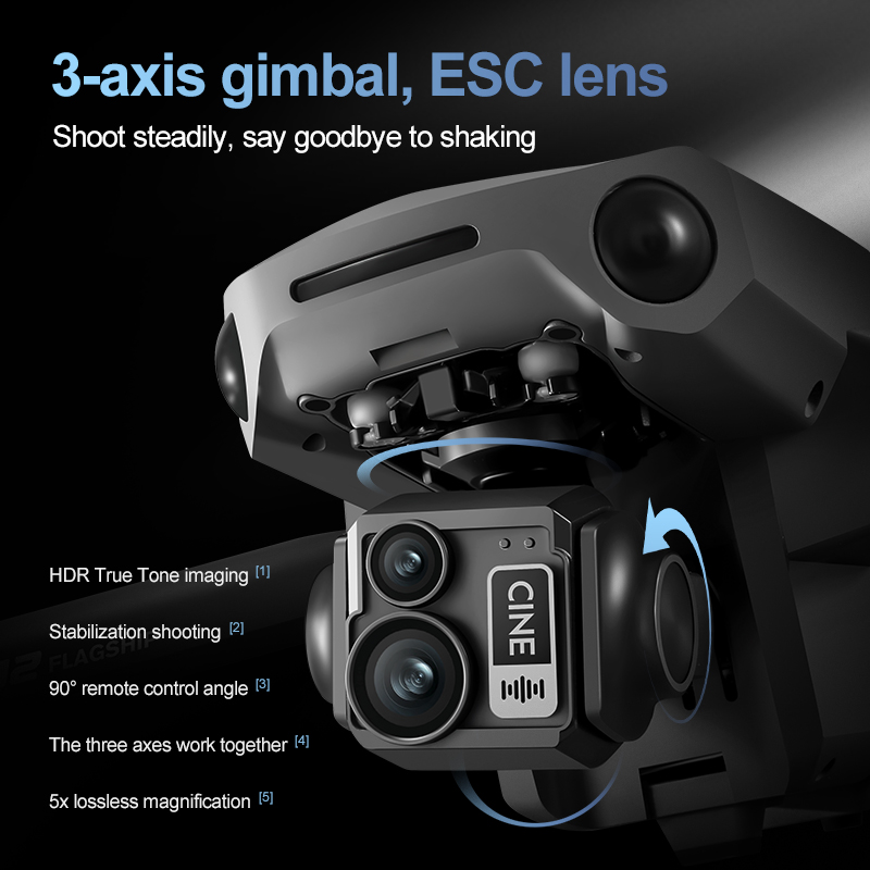 โดรนควอดคอปเตอร์ 8K 3 แกนกันสั - Drone Gps Mount บทวิจารณ์และราคา