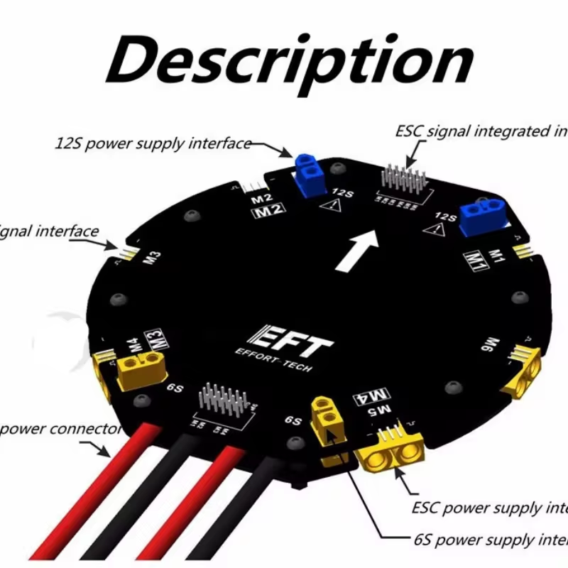 บอร์ดจ่ายไฟกระแสสูง EFT PDB 12 - Drone Battery บทวิจารณ์และราคา