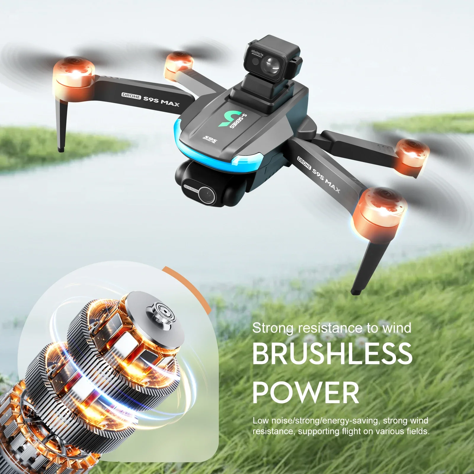 ใหม่S9S MAX MINI Drone 4K 2 แก - Drone Gps Mount บทวิจารณ์และราคา