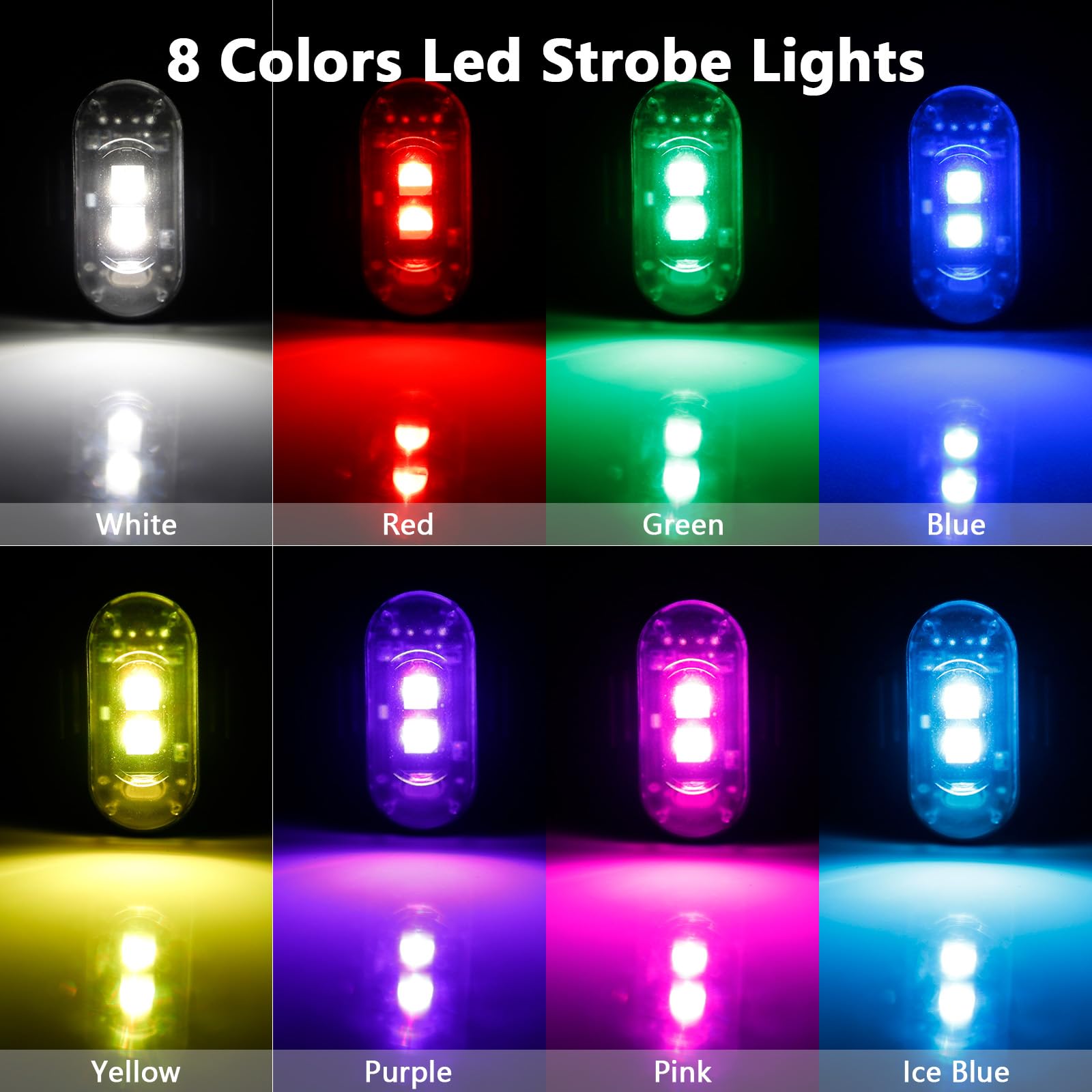 ไฟสโตรบ LED 4 ชิ้น พร้อมรีโมทค - Drone Led Light บทวิจารณ์และราคา