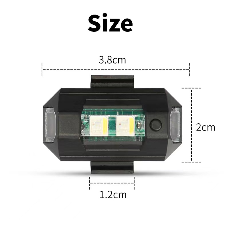 ไฟมอเตอร์ไซค์ ไฟโดรน ไฟสโตรบ 7 - Drone Led Light บทวิจารณ์และราคา